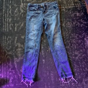 Blue mid rise straight Mossimo jeans size 2